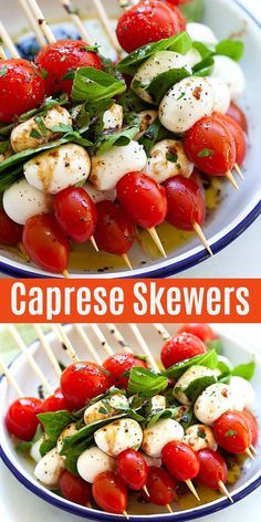 Custard Bread, Salad Caprese, Malaysia Recipes, Caprese Salad Skewers, The Best Salad, Mozzarella Balls, Caprese Salad Recipe, Healthy Superbowl Snacks, Skewer Appetizers