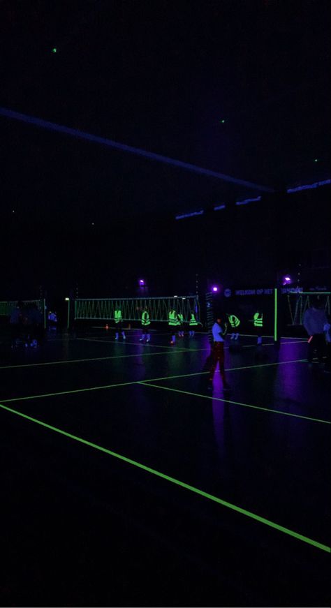 Glow In The Dark Badminton, Glow Volleyball, Glow In The Dark Volleyball Party, Glow In The Dark Volleyball, Volleyball Party, Glow Birthday Party, Volleyball Games, Glow Birthday, Badminton