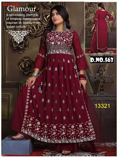 Naira Suits Designs, Frock Fashion, Anarkali Kurti, Kurti Neck, Afghan Clothes, Indian Lehenga, Kurti Neck Designs, Boutique Dress Designs, Embroidery Designs Fashion