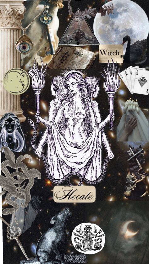 Hekate Wallpaper, Allura Aesthetic, Lady Hekate, Daughter Of Hecate, Hekate Goddess, Goddess Of Witchcraft, Wolf Goddess, Goddess Hekate, Goddess Hecate