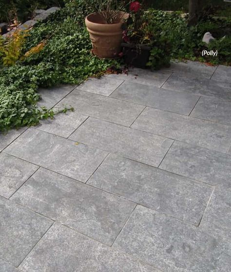 Limestone Pavers | Stone Patios & Pool Decks | Cape Cod MA NH CT Diy Stone Patio, Paver Stone Patio, Limestone Patio, Stone Patios, Tiles For Home, Limestone Pavers, Outdoor Pavers, Stone Pavers, Pavers Backyard