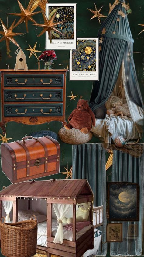 Dark Academia Kids Room, Moody Kids Room, Dark Playroom, Moody Playroom, Medieval Room, Tomb Sweet Tomb, Magical Boy, Nursery Room Design, Nursery Inspo