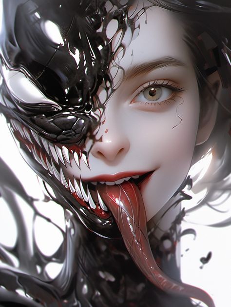 Female Venom, Venom Girl, Venom Art, Venom Comics, Character Pictures, Cute Love Wallpapers, Marvel Spiderman Art, Art Women, Comics Girls