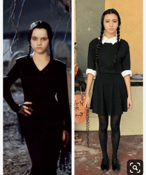 Wednesday Easy Adult Halloween Costumes For Women, Easy Adult Halloween Costumes, Wednesday Costume, Easy Couple Halloween Costumes, Costumes For Work, Easy Halloween Costumes For Women, Wednesday Addams Costume, Halloween Costumes For Work, Diy Costumes Women