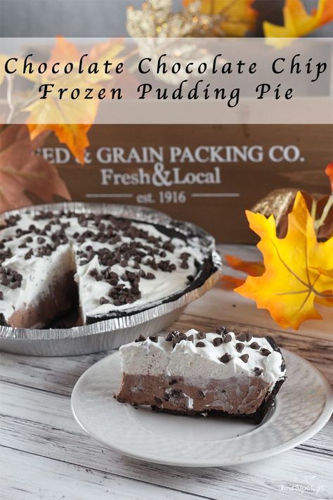 Pudding Desserts Layered, Chocolate Bread Recipe, Frozen Pudding, Pudding Pie, Pudding Pies, Single Serve Desserts, Frozen Pie, Bake Goods, Cobbler Recipes