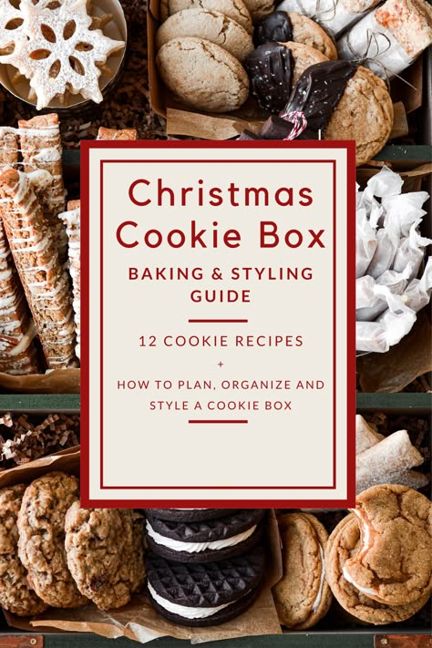 Cookie Platter Gift Ideas, Homemade Christmas Treat Boxes, Cookie Box Cookies, Selling Christmas Cookies, Best Cookies To Give As Gifts, Neighbor Christmas Gifts Baked Goods, Christmas Cookies Recipes Gingerbread, Christmas Cookie Boxes Ideas, Small Cookie Box Ideas