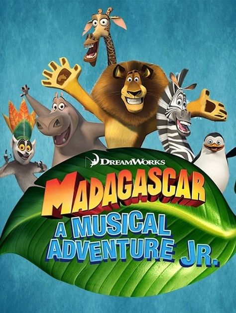 Madagascar A Musical Adventure Jr at Blount Home Education Association - Performances May 4, 2019 - Cover Madagascar Musical, Madagascar Palm, Broadway Playbills, Get Funky, An Unexpected Journey, New York Central, South Africa Travel, School Play, Dreamworks Animation