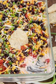 Black Beans And Corn, Layered Dip Recipes, 7 Layer Dip, Beans And Corn, Layer Dip, 7 Layer, Party Food Appetizers, Appetizer Dips, Dip Recipes