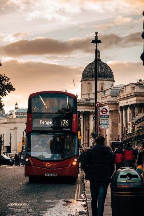 Red bus in London Red Bus, In London, London, Vehicles, Red