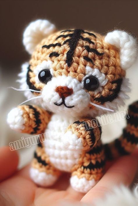 Amigurumi Plush Tiger Mark Free Pattern-2 Tiny Tiger Crochet Pattern Free, Crochet Snow Leopard Free Pattern, Crochet Panther Pattern Free, Crochet White Tiger Free Pattern, Lion Crochet Pattern Free Amigurumi, Amigurumi Free Pattern Plush, Free Tiger Crochet Pattern, Crochet Cheetah Pattern Free, Crochet Tiger Pattern Free