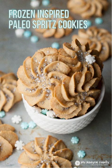 Paleo Christmas Recipes, Paleo Christmas Cookies, Spritz Cookie, Paleo Recipes Snacks, Spritz Cookie Recipe, Paleo Cookies, Paleo Recipes Dessert, Spritz Cookies, Paleo Sweets