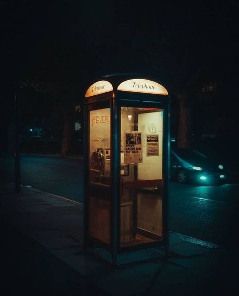 Light Cinema, Telephone Box, Telephone Booth, Sunflower Wallpaper, Phone Booth, Aesthetic Japan, We Movie, Neo Noir, Action Film