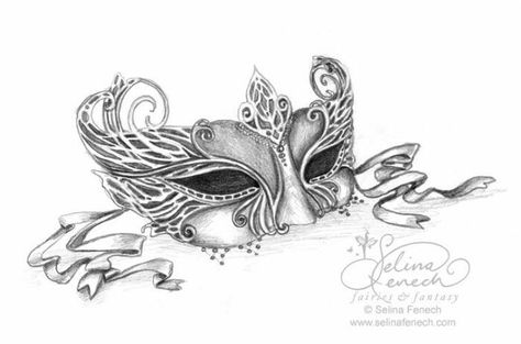 Designs Stipling Drawings, Masquerade Mask Drawing, Venetian Mask Tattoo, Masquerade Mask Tattoo, Masquerade Ideas, Masquerade Mask Diy, Enchanted Art, Art Genres, Lace Masquerade Masks