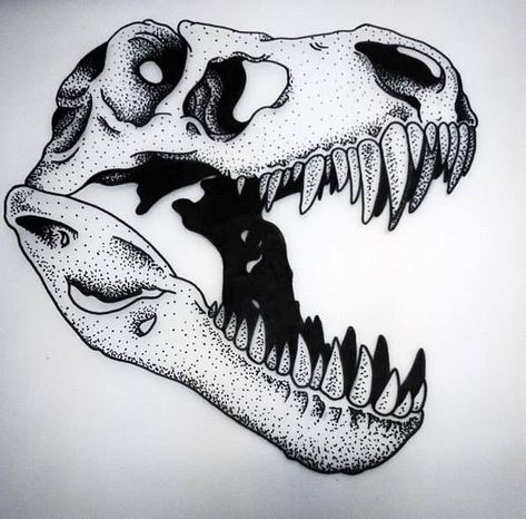 Trex Skull Drawing, T Rex Skull Drawing, Trex Skull Tattoo, T Rex Skull Tattoo, Trex Skull, T Rex Tattoo, Godzilla Tattoo, T Rex Skull, Gorilla Tattoo