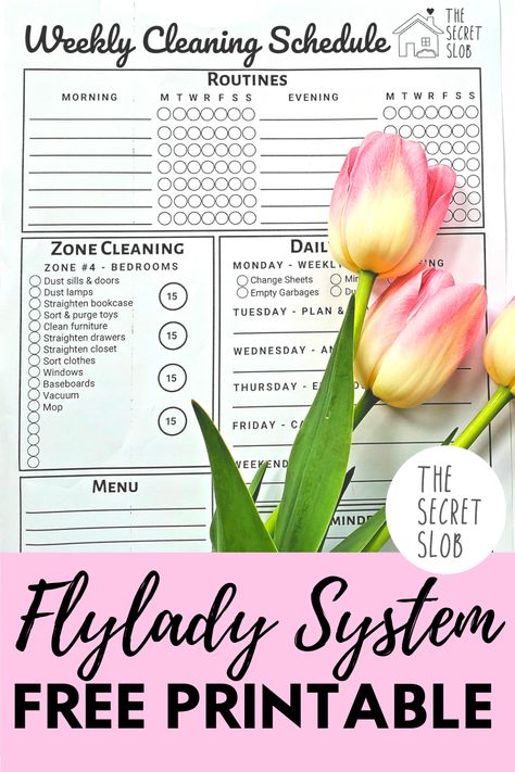 FREE PRINTABLE that covers the entire FLYLADY system in one sheet! Fly Lady Zones Free Printable, Flylady Zones Printable, Fly Lady Printables Free, Flylady Cleaning Schedule Printable, Flylady Zones Free Printable, Flylady Control Journal Printables Free, Zone Cleaning Schedule Free Printables, Fly Lady Zones, Fly Lady Control Journal Free Printables