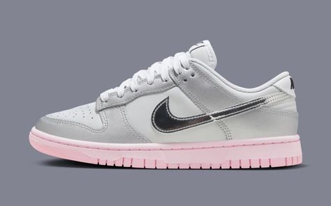 "Pink Foam" and "Metallic Silver" Surface on the Nike Dunk Low LX | House of Heat° Nike Dunks Outfit, Pink Dunks, Dunks Outfit, What The Duck, Low Dunks, Nike Models, University Of Oregon, Nike Sb Dunks Low, Nike Sb Dunks