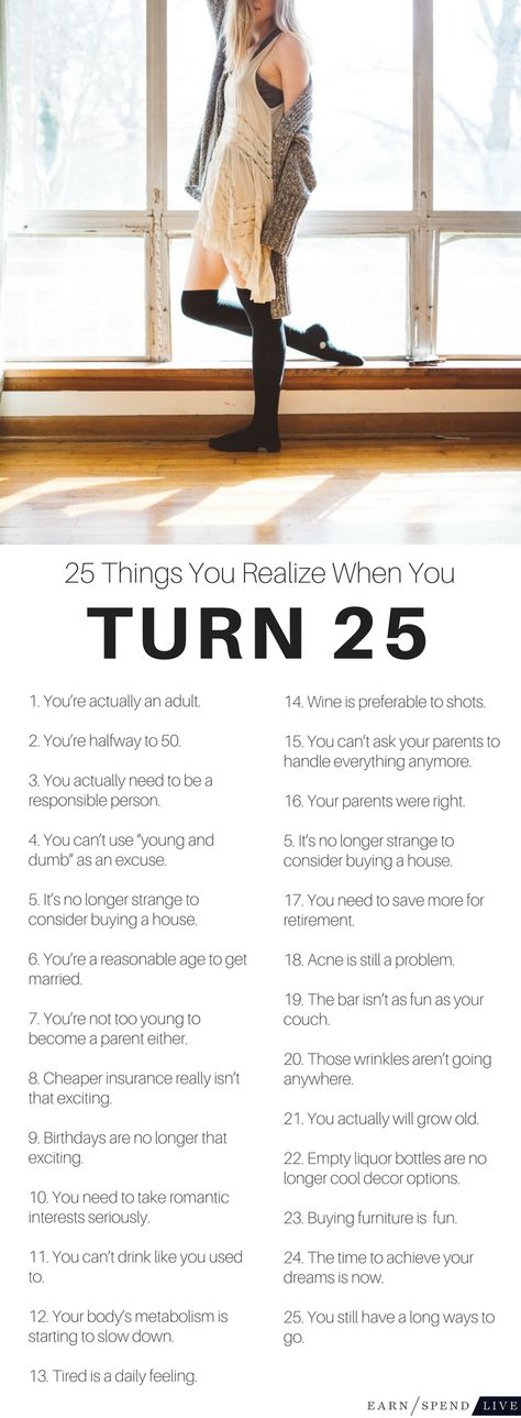 With the dreaded 25th birthday come some truths that will rock you to your core. Birthday Quotes Funny For Her, 25th Birthday Ideas For Her, 25th Birthday Quotes, Birthday Quotes For Her, 25th Birthday Parties, Happy 25th Birthday, Birthday Quotes For Him, Birthday Ideas For Her, 26th Birthday