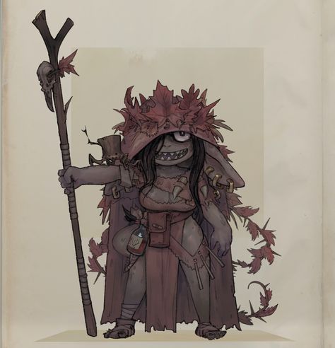 Familiar Dnd, Goblin Druid, Dnd Druid, Goblin Art, Dnd Races, One D, Dungeons And Dragons Characters, Dnd Characters, Creature Art