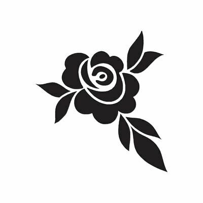 Rose Stencil, Henna Stencils, Stencils Printables, Fabric Paint Designs, Silhouette Stencil, Flower Stencil, Stencil Patterns, Rose Bud, Truck Car