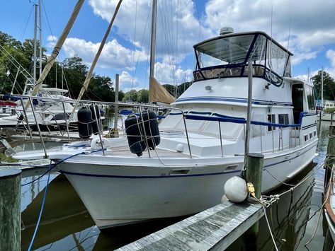 40' Bestway 40 for Sale | Trawlers | B Attitude | Curtis Stokes Yacht Brokerage Trawler Yachts For Sale, Great Loop, Trawler Yacht, Trawlers For Sale, Chris Craft Boats, Stainless Steel Railing, Boat Pictures, Side Deck, Steel Railing