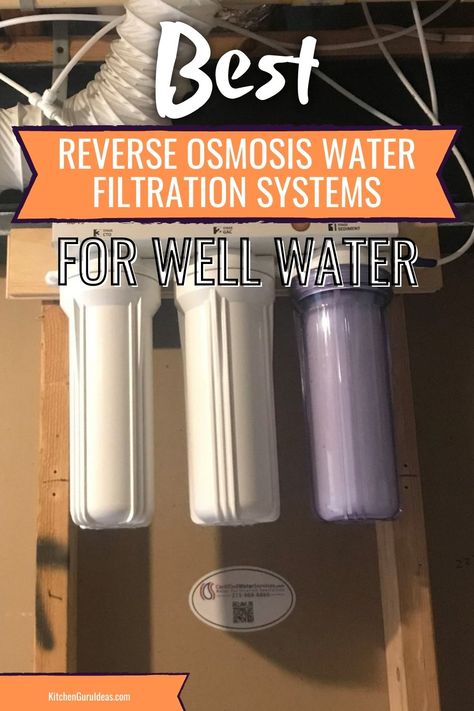 These reverse osmosis water filters are the best water filter systems for purifying well water. Read the in-depth reviews to see what they're capable of. Whole House Water Filter System, Well Water Filtration System, Well Water System, Whole House Water Filtration System, Goal Ideas, Home Water Filtration, Reverse Osmosis Water Filter, Filtered Water Faucet, Best Water Filter