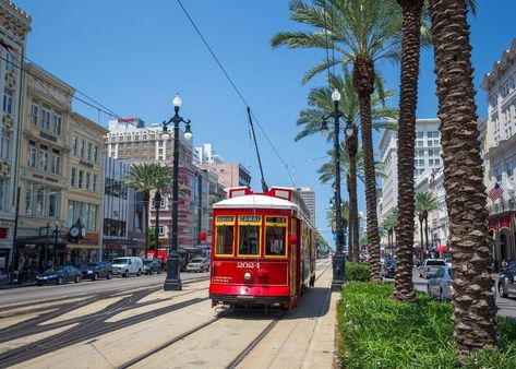 New Orleans Streetcar Trolley Problem, Red Can, Navy Veteran, Bourbon Street, Destination Voyage, Travel News, Gulf Coast, Australia Travel, Amazing Destinations