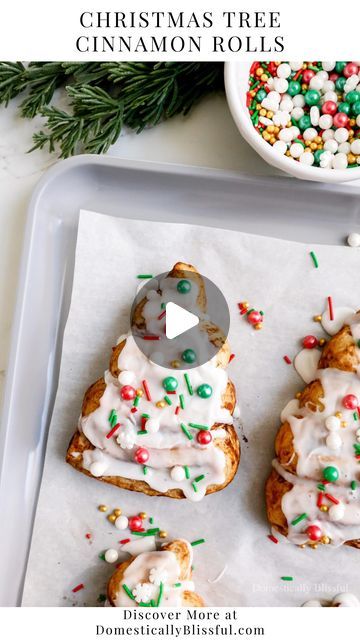 Giustina | DIYs • Recipes • Home Inspiration on Instagram: "Like + Comment “Link” to instantly get the links, tutorial, & details in your DM. 

These Christmas Tree Cinnamon Rolls are a crazy easy last-minute recipe to make for Christmas breakfast or brunch.

But I must admit, we had to make these twice since I messed up the first time because I didn’t listen to Roger’s advice.

On the upside, we *had* to make and eat these twice. So it ended up being a happy mistake.

So here is what I did wrong the first time, I didn’t squish the tree-shaped cinnamon rolls enough before baking them.

Then when they baked they expanded and didn’t hold their tree shape.

Then I over-frosted them (which is normally great, because I love cinnamon roll frosting) and put too many sprinkles on them, so they loo Cinnamon Roll Christmas Trees, Cinnamon Roll Tree, Christmas Tree Crescent Rolls, Christmas Tree Cinnamon Rolls, Christmas Tree Rolls, Cinnamon Roll Christmas Tree, Christmas Cinnamon Rolls, Christmas Diy Snacks, Cinnamon Rolls Christmas