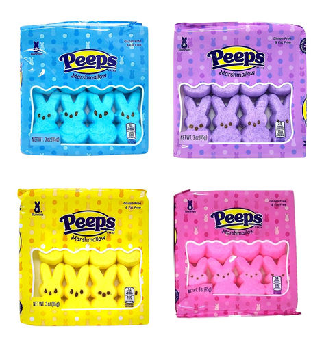 4 Packs of Peeps Candy Including 1 Pack Each of Pink, Blue, Purple, and Yellow
Each Pack of Peeps Has 8 Bunny Shaped Peeps and is 3 Ounces
These Marshmallow Peeps are All the Traditional Peeps Flavor and is Coated in Sugar on the Outside
Easter Bunny Shaped Peeps Marshmallow Candy is Gluten Free and Fat Free
These are Perfect for Easter Parties and Make Great Easter Basket Stuffers for Kids Peeps Flavors, Marshmallow Bunnies, Peeps Candy, Easter Marshmallow, Flavored Marshmallows, Marshmallow Bunny, Candy Easter Basket, Marshmallow Peeps, Easter Baskets For Toddlers