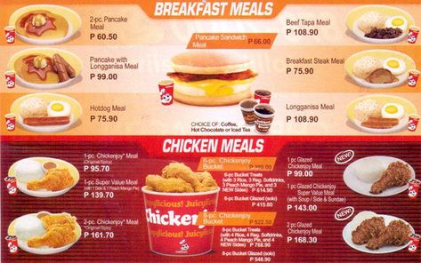 Jollibee Prices Top Restaurant Prices.  To Get More Information Visit https://www.toprestaurantprices.com/jollibee-prices/ Jollibee Menu Philippines, Jollibee Menu, Kentucky Fried Chicken Menu, Pizza Casserole Low Carb, Chicken Joy, Beef Tapa, Casserole Low Carb, Sandwiches Breakfast, Pasig City