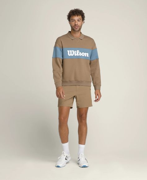 Hillcrest Pullover | Wilson Sporting Goods Wilson Sporting Goods, Tennis Apparel, Tennis Shorts, Mens Tennis, Men's Sweatshirts, Sports Models, Athletic Style, Training Shorts, Tennis Clothes