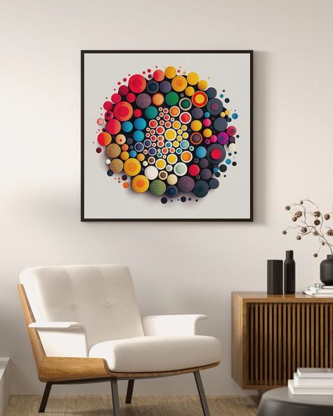 Circle metal wall art