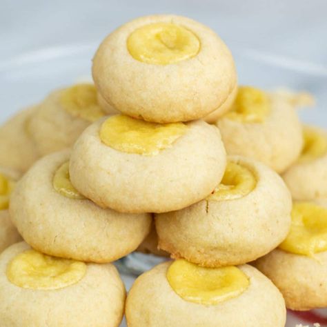 Cheesecake Thumbprint Cookies Lemon Cheesecake Thumbprint Cookies, Cream Cheese Thumbprint Cookies, Cheesecake Thumbprint Cookies, Lemon Cheese, Salted Egg Yolk, Thumbprint Cookies Recipe, Thumb Print, How To Make Cheesecake, Cookie Dough Recipes