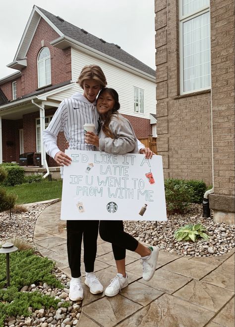 prom
promposal
starbucks
relationship 
couples Coffee Promposal, Cute Promposal Ideas, Cute Promposal, Promposal Ideas For Him, Cute Hoco Proposals, Homecoming Campaign, Formal Proposals, Cute Promposals, Ideas For Best Friends