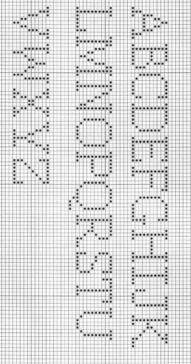 Crochet Letters Pattern, Cross Stitch Letter Patterns, Crochet Alphabet, Háčkované Lemy, Bobble Stitch Crochet, Crochet Letters, Projek Menjahit, Cross Stitch Alphabet Patterns, Graph Crochet