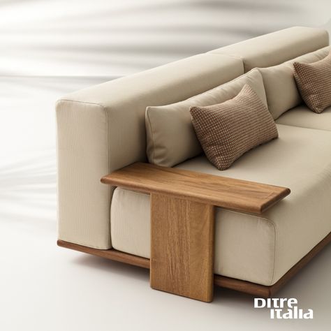 Meet Tao, your new favorite outdoor sofa! With a stunning Iroko wood base and plush fabric upholstery, it’s designed for comfort and adaptability. ( Ditre Italia, Outdoor Living, Modular Sofa, Stylish Furniture, Patio Goals ) Hpl Furniture, Sofa Japandi, Japanese Minimalist Living Room, Modular Living Room Furniture, Modular Living Room, Unique Coffee Table Design, Australian Furniture, Ditre Italia, Interior Sofa