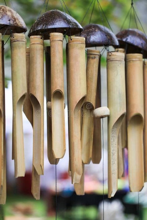 Bamboo wind chimes stock photo Bamboo Chimes, House Feng Shui, How To Feng Shui Your Home, Feng Shui Art, Bamboo Wind Chimes, Feng Shui House, Chinese People, Wind Chime, Feng Shui