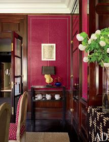 Eye For Design: Decorating With The Color Raspberry Upper East Side Apartment, Trendy Apartment, Home Decor Colors, New York City Apartment, Traditional Dining Room, Red Rooms, City Apartment, Home Decor Trends, Architectural Digest