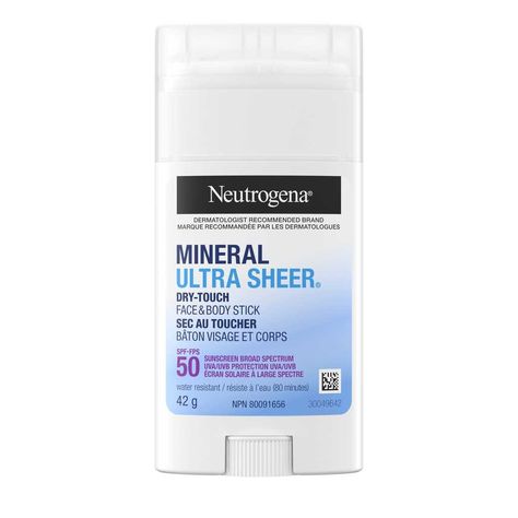 Neutrogena Mineral Ultra Sheer Dry-Touch Face & Body Stick Sunscreen with SPF 50, 42g Stick Sunscreen, Sunscreen Stick, Best Sunscreens, Body Sunscreen, Sunscreen Spf 50, Sunscreen Moisturizer, Zinc Oxide, Sunscreen Lotion, Dermatologist Recommended