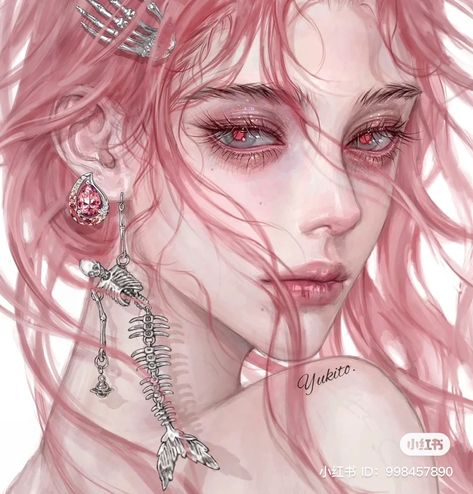 art drawing xiaohongshu xhs 小红书 chinese art chinese drawing anime kawaii #art #drawing #chinese Chinese Artist Digital Art, Chinese Empress Art, Pink Hair Boy Art, Chinese Art Aesthetic, Pink Haired Girl Art, Xiaohongshu Art, Pink Hair Girl Art, Chinese Digital Art, Chinese Girl Drawing