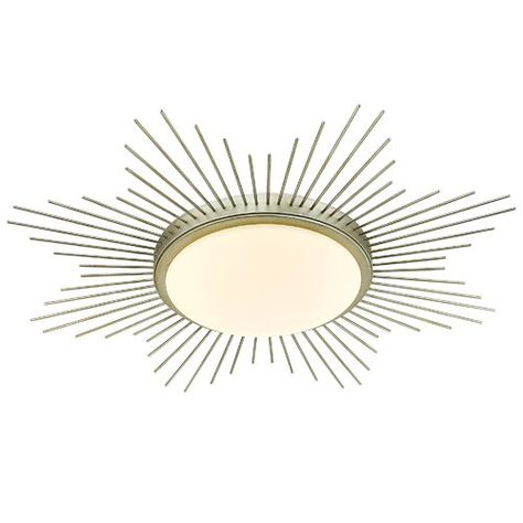 Wade Logan® Anacleto LED Flush Mount - Wayfair Canada Sunburst Pattern, Gold Sunburst, Golden Lighting, Semi Flush Lighting, Ceiling Medallions, Led Flush Mount, Flush Mount Lighting, Led Ceiling Lights, Lamps Plus