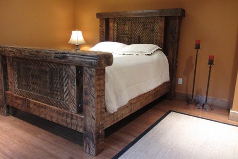 All Natural Rustic Bed by BrianBeiler on Etsy, $2100.00 Barnwood Bed, Rustic Bed, Reclaimed Wood Beds, Japanese Bed, Cottage Bed, Natural Bedding, Cabin Bed, Farmhouse Bedding, Rustic Bedding