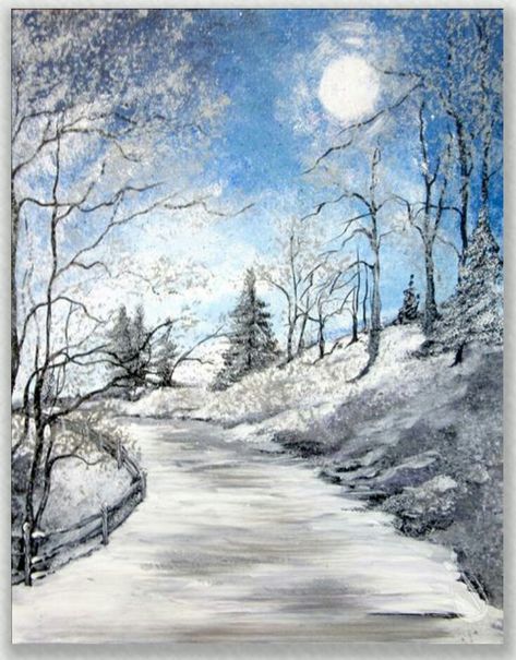 Painting With A Twist, Winter Landscape Painting, Wine Painting, Paint Nite, Painting Party, Painting Classes, Winter Painting, Acrylic Painting Techniques, Art Contest