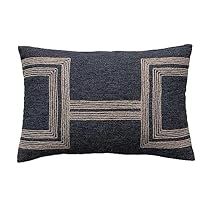 Jute Embroidery, Pillow Combos, Geometric Cushions, Natural Pillows, Creative Co Op, Best Pillow, Perfect Pillow, Down Pillows, Glamping