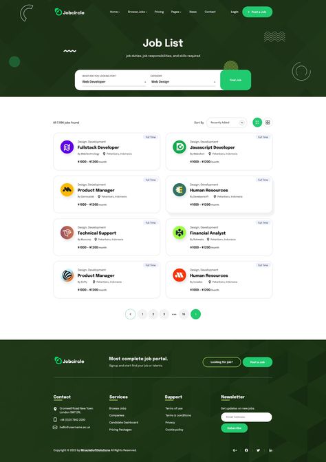 Job Circle - Job Portal Template Job Portal Website Design, Job Portal Website, Find Job, Startup Office, List Website, Job Website, List Of Jobs, Psd Designs, Job Portal