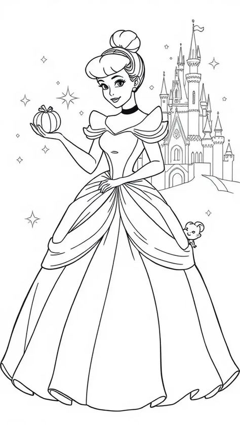 Click on 'Visit site' to print this free Cinderella Coloring Page & get access to 11 other free and printable Disney Princess Coloring Pages! Cinderella Colouring Pages, Princess Coloring Sheets Free Printable, Princess Printables Free Coloring, All Disney Princess Coloring Pages Free Printable, Cinderella Coloring Pages Free Printable, Princess Pictures To Color, Disney Coloring Pages Free Printable, Printable Princess Coloring Pages, Coloring Pages Disney Princesses