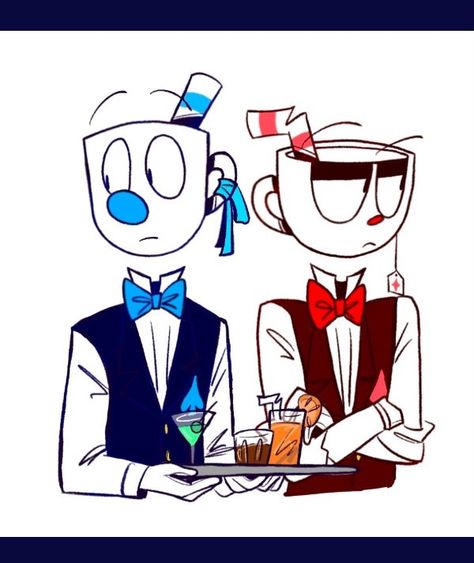 Artist : pja_party On Twitter Cuphead And Mugman Casino Cups, Cup Head And Mug Man Fanart, Casino Cups Mugman, Casino Cups Fanart, Cuphead And Mugman Fanart, Casino Cups Cuphead, Casino Cuphead, Cuphead Oc, Casino Cups