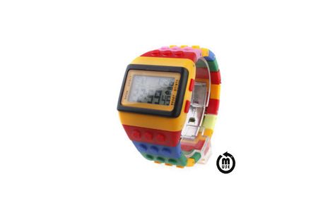 This Lego Watch is for the Adults Lego Watch, Digital Sports Watches, Led Watch, Geek Fashion, Casual Watches, Geek Chic, Watch Sale, Led Night Light, Sport Watches