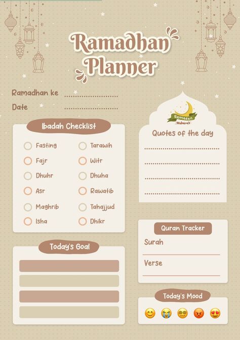 Design Planner Ramadan 521 💦 Ramadhan Planner, Ramadan Prep, Virtual Journal, Planner Ramadan, Ramadan Planner, Ramadan 2024, Quarterly Planner, Daily Schedules, Digital Weekly Planner