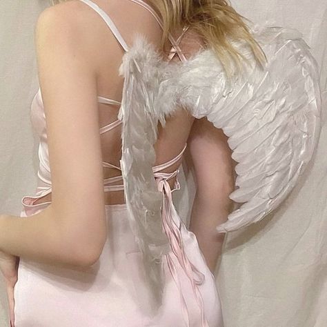 Angel Wings, Angel, Pink, White