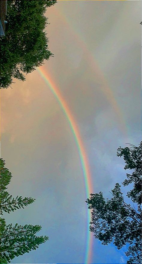 Rainbow Pics Sky, Rambow Astetic Wallpaper, Rainbow After Rain Aesthetic, Rainbow Scenery, Rainbow Snap, Pink Neon Wallpaper, Rainbow After The Rain, Handy Wallpaper, Iphone Wallpaper Landscape